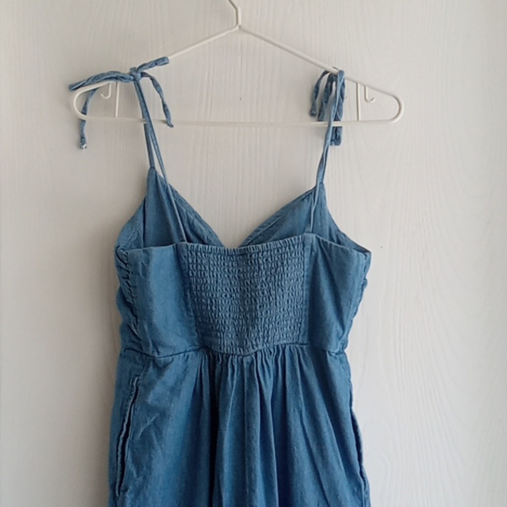 ⭐️ Host Pick⭐️ Old Navy | Denim Shoulder Tie Jumpsuit / Romper - Picture 6 of 8